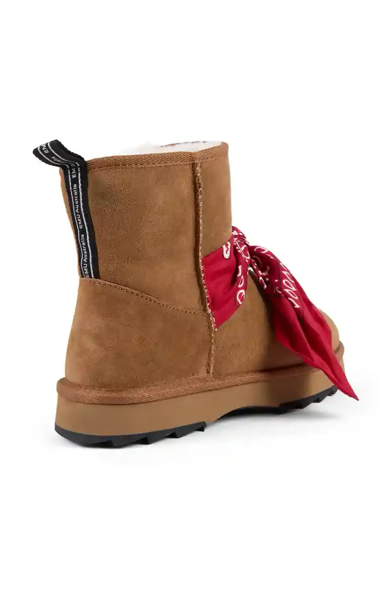 stivali da neve in camoscio Sharky Mini Bandana colore marrone W13199 miniatura 3