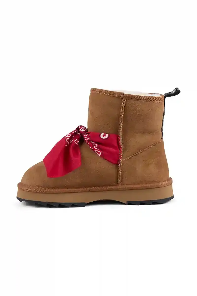 stivali da neve in camoscio Sharky Mini Bandana colore marrone W13199 miniatura 4