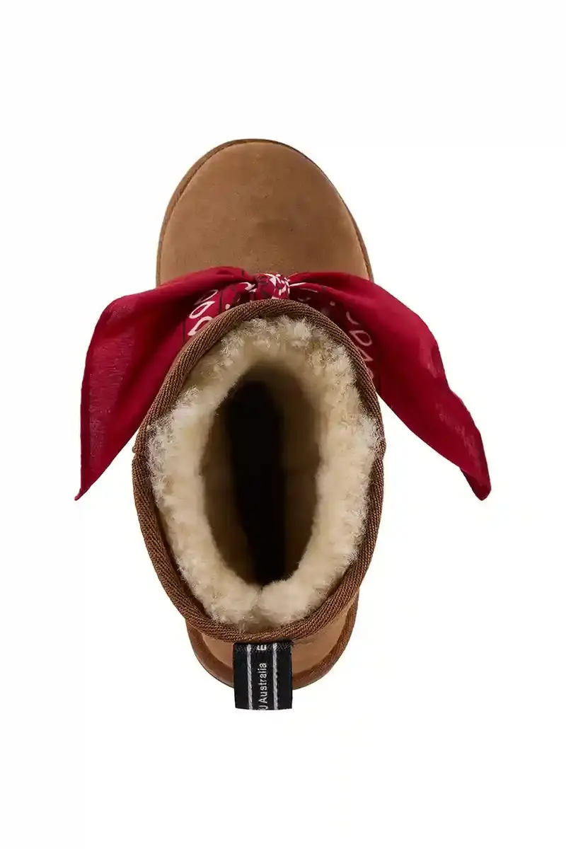 stivali da neve in camoscio Sharky Mini Bandana colore marrone W13199 miniatura 5