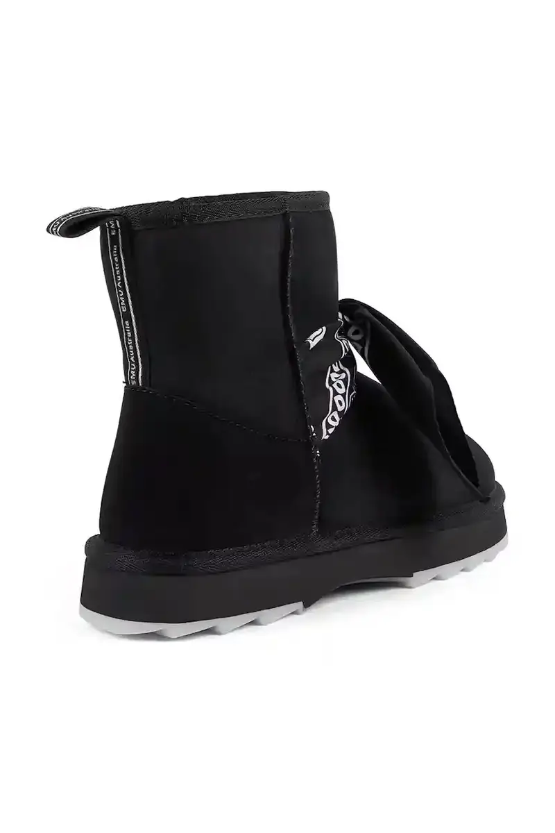 stivali da neve in camoscio Sharky Mini Bandana colore nero W13199 miniatura 3