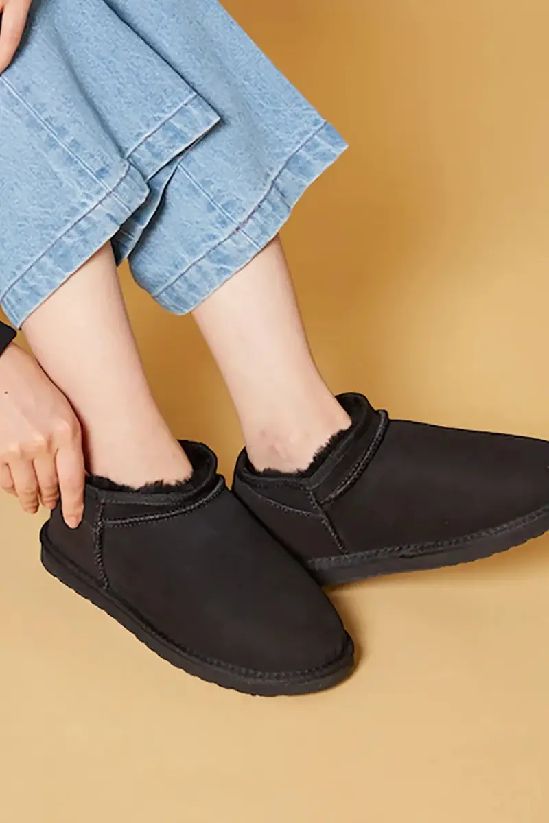 stivali da neve in camoscio Stinger Compact colore grigio W13013 Nero miniatura 5