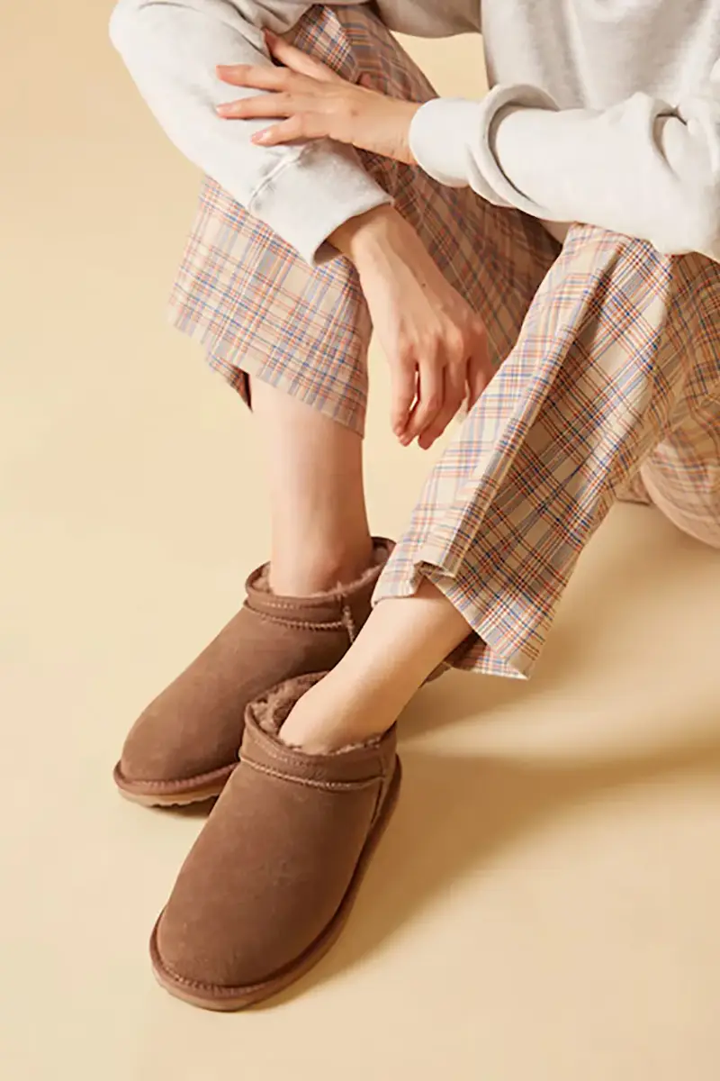 stivali da neve in camoscio Stinger Compact colore marrone W13013 miniatura 3