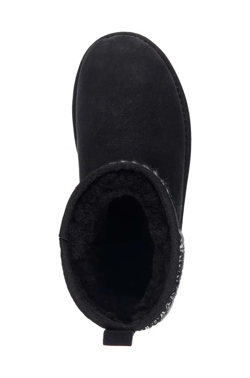 stivali da neve in camoscio Stinger Knit Flatform colore nero W13143.BLAK miniatura 5