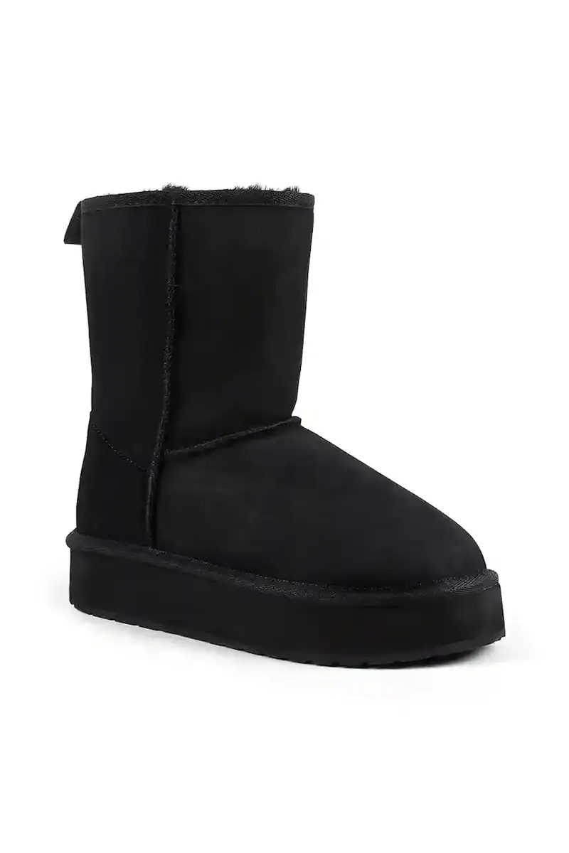 stivali da neve in camoscio Stinger Lo Flatform Nero miniatura 2