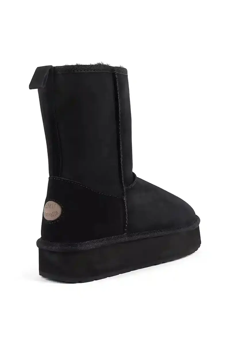 stivali da neve in camoscio Stinger Lo Flatform Nero miniatura 3