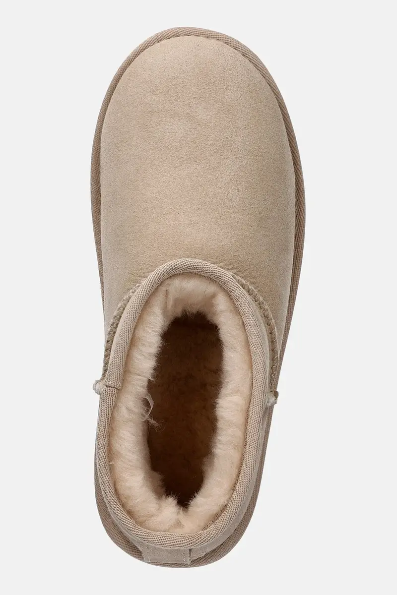 stivali da neve in camoscio Stinger Micro Flatform 2 0 Beige miniatura 4