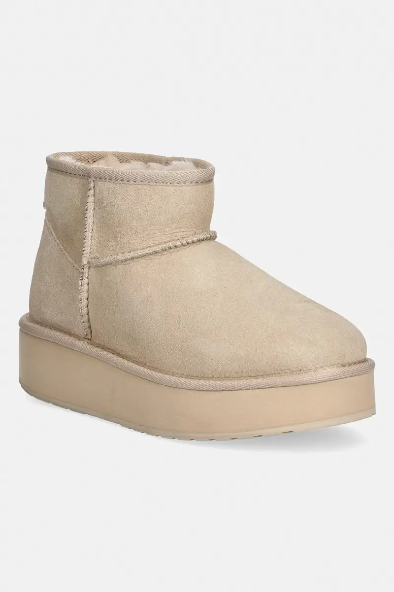 stivali da neve in camoscio Stinger Micro Flatform 2 0 Beige