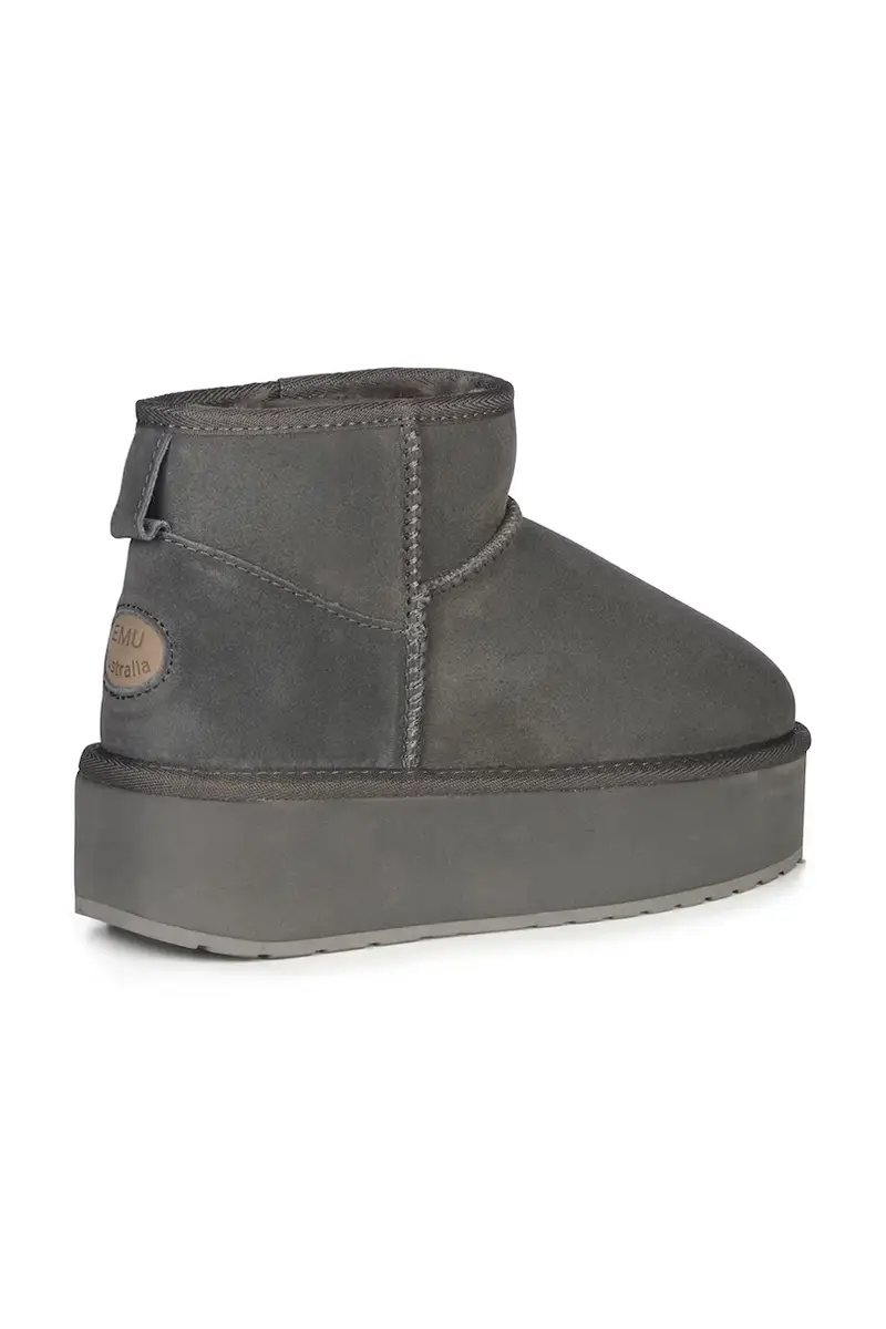 stivali da neve in camoscio Stinger Micro Flatform colore grigio W13082.CHAR miniatura 3