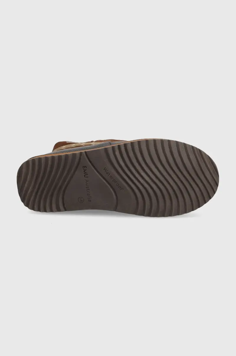 stivali da neve in pelle bambini Blackburn Teens Marrone miniatura 5