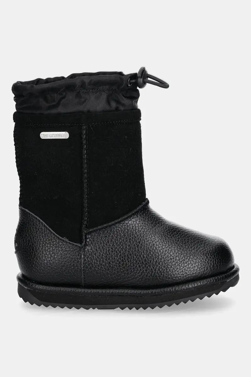 stivali da neve in pelle bambini Puggle Nero miniatura 2