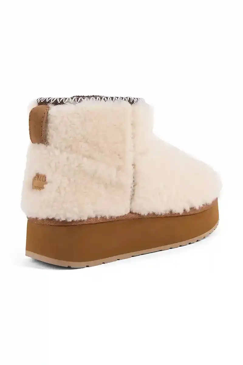 stivali da neve Stinger Micro Flatform Teddy colore beige W13187 miniatura 3