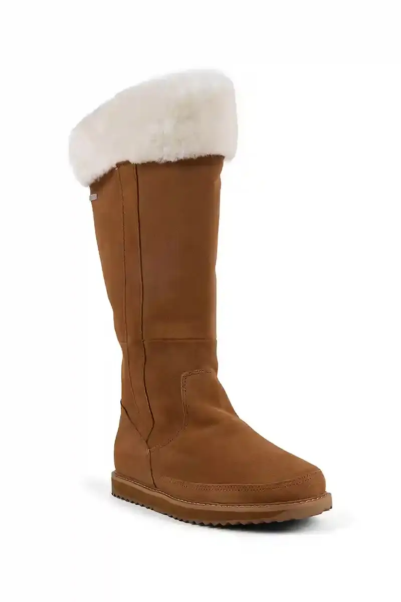 stivali in pelle scamosciata Georgi donna colore marrone W13218 miniatura 2