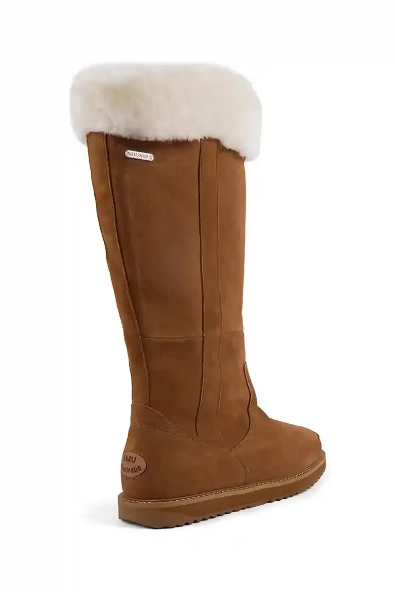 stivali in pelle scamosciata Georgi donna colore marrone W13218 miniatura 3