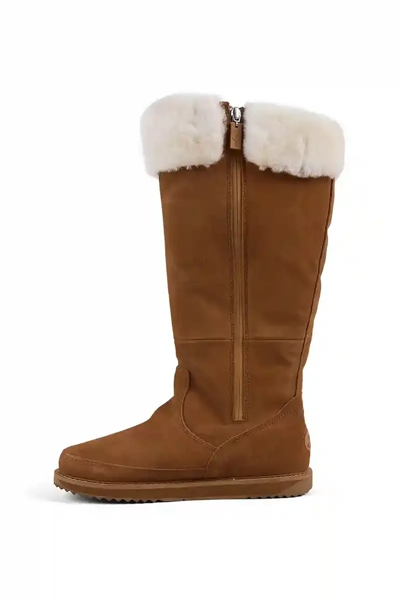 stivali in pelle scamosciata Georgi donna colore marrone W13218 miniatura 4