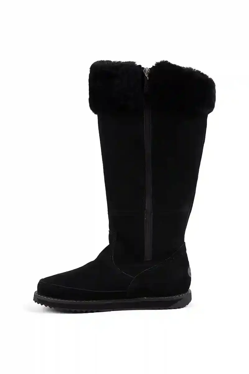 stivali in pelle scamosciata Georgi donna colore nero W13218 miniatura 4