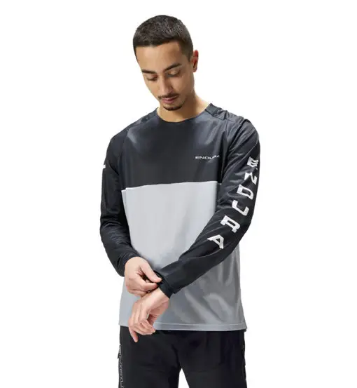 Core Printed - maglia MTB maniche lunghe - uomo Black