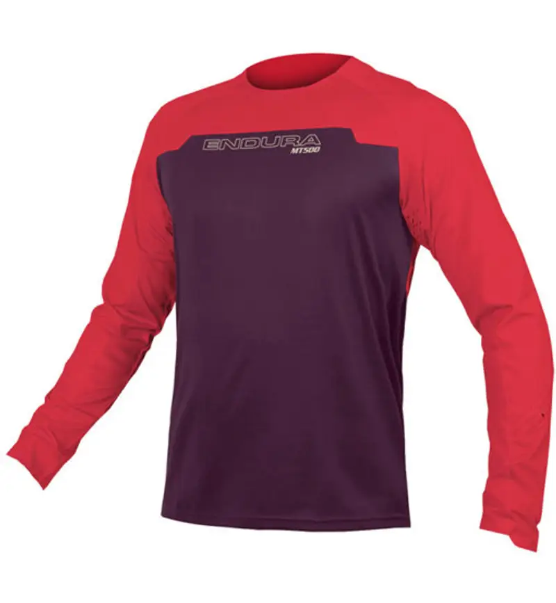 MT500 Burner L/S - maglia MTB a manica lunga - uomo Bordeaux