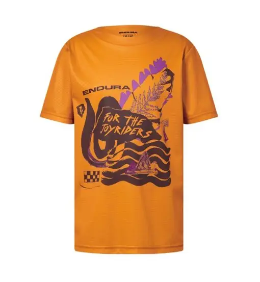 Singletrack Core Tee Jr - maglia ciclismo - bambino Orange