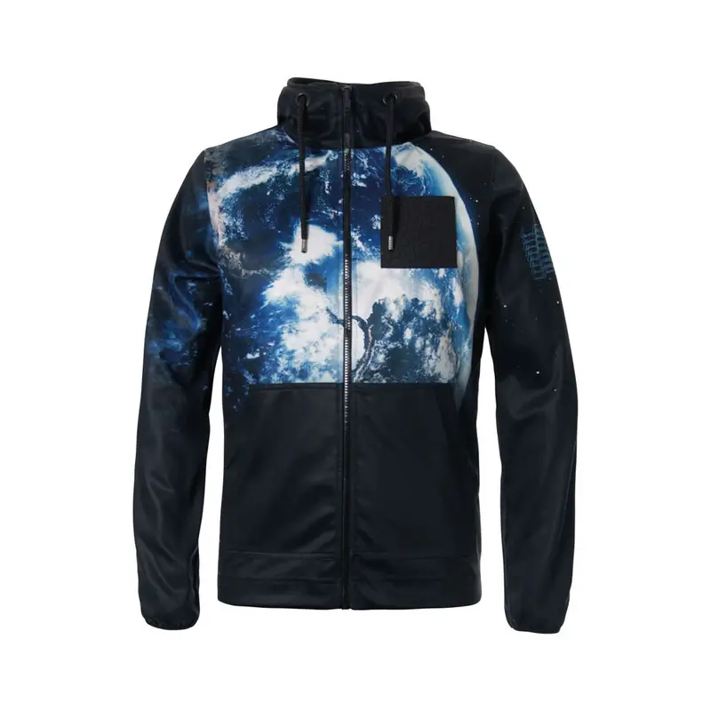Felpa Berga Print Con Cerniera Planet Uomo M