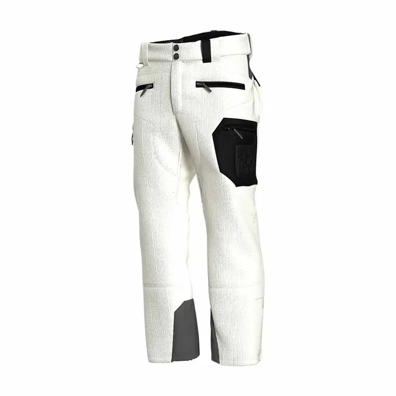 Grong Velvet Bianco - Pantaloni Sci Uomo XS