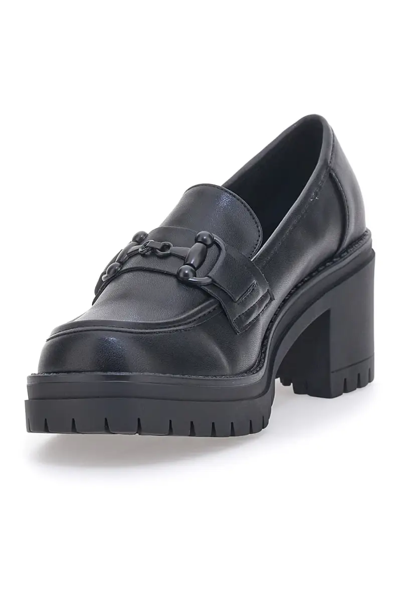 Mocassini Neri con Tacco Energy 132 [NERO] miniatura 3