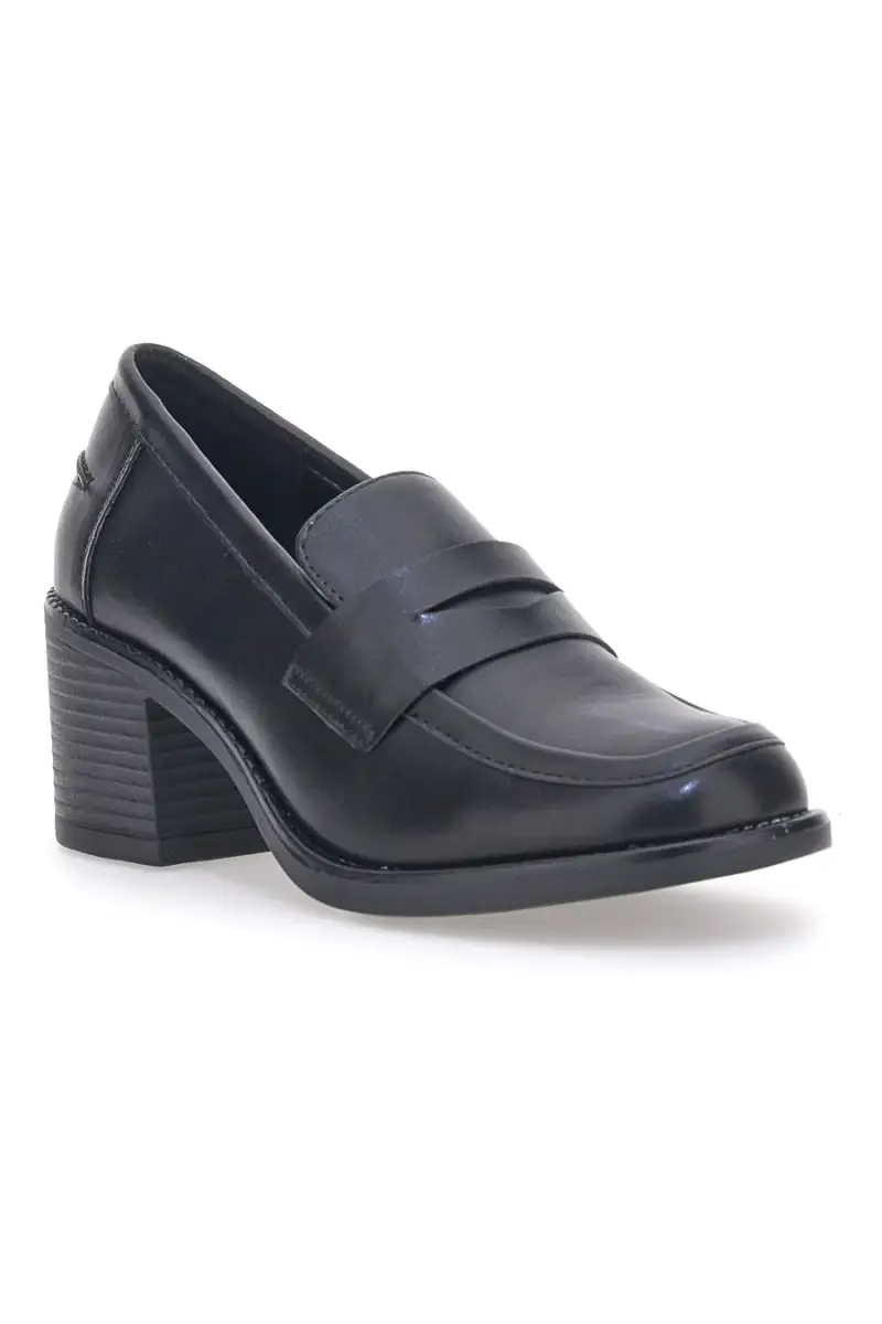 Mocassino con Tacco Nero Energy 170 [NERO] miniatura 2