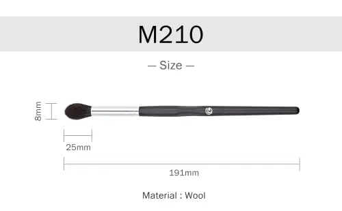 ENERGY Pennello per Evidenziatore a Forma di Fiamma Affusolato Grande, Pennello per Trucco per Zigomo, Osso miniatura 2