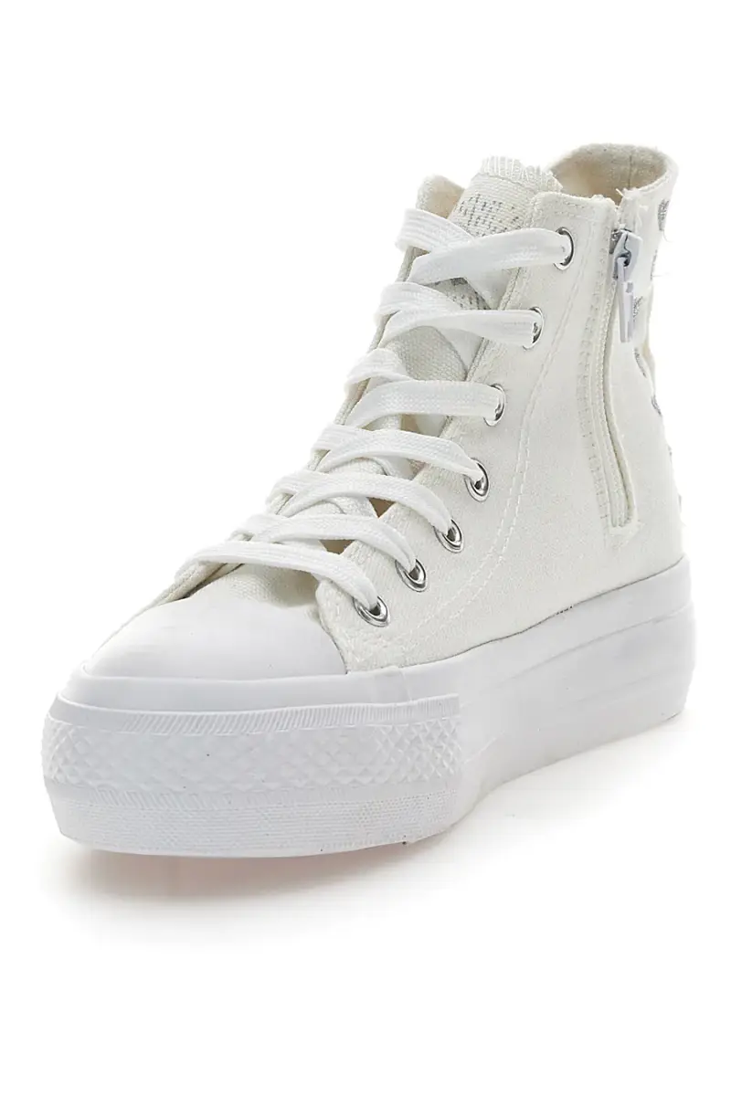 Sneakers Mid-Cut Bianche Con Platform Energy 117 [BIANCO] miniatura 3
