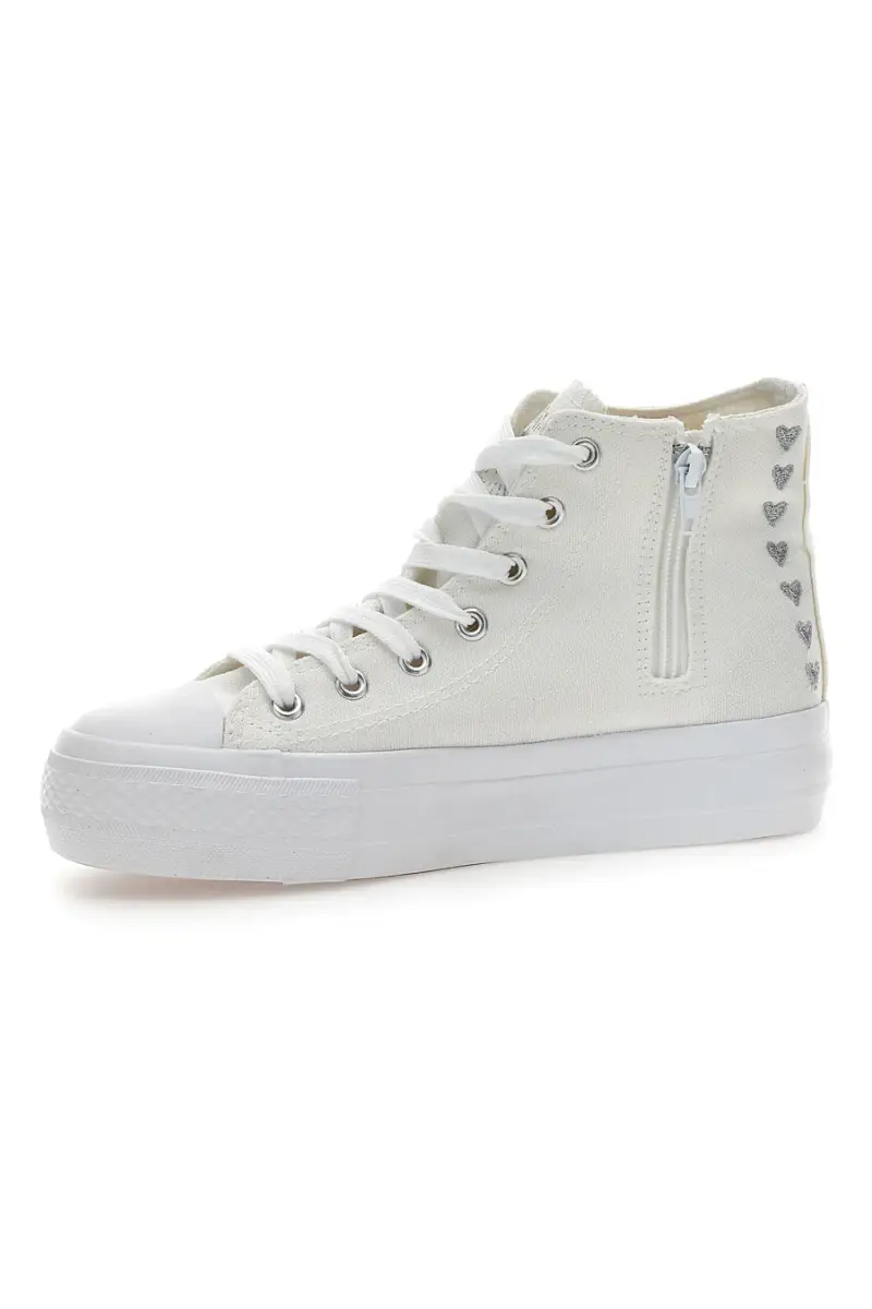 Sneakers Mid-Cut Bianche Con Platform Energy 117 [BIANCO] miniatura 4
