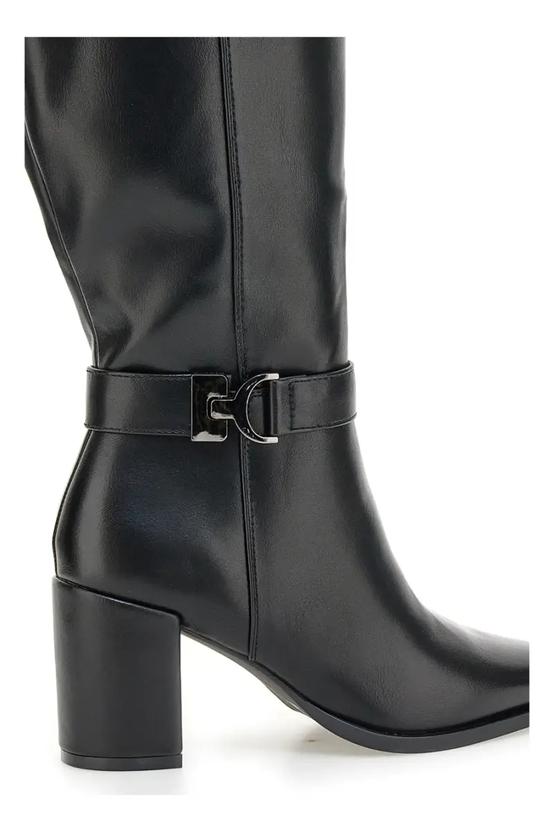 Stivali neri con tacco alto e cinturino decorativo Energy I365 [NERO] miniatura 3