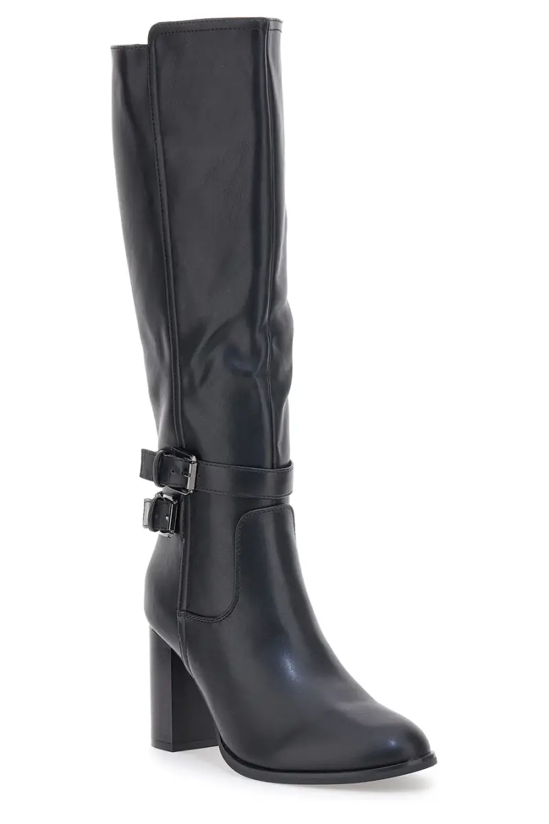 Stivali neri con tacco alto ENERGY 373 [NERO] miniatura 2