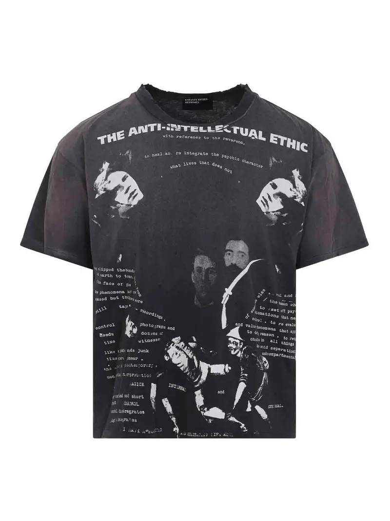 Maglietta etica anti-intellettuale Nero