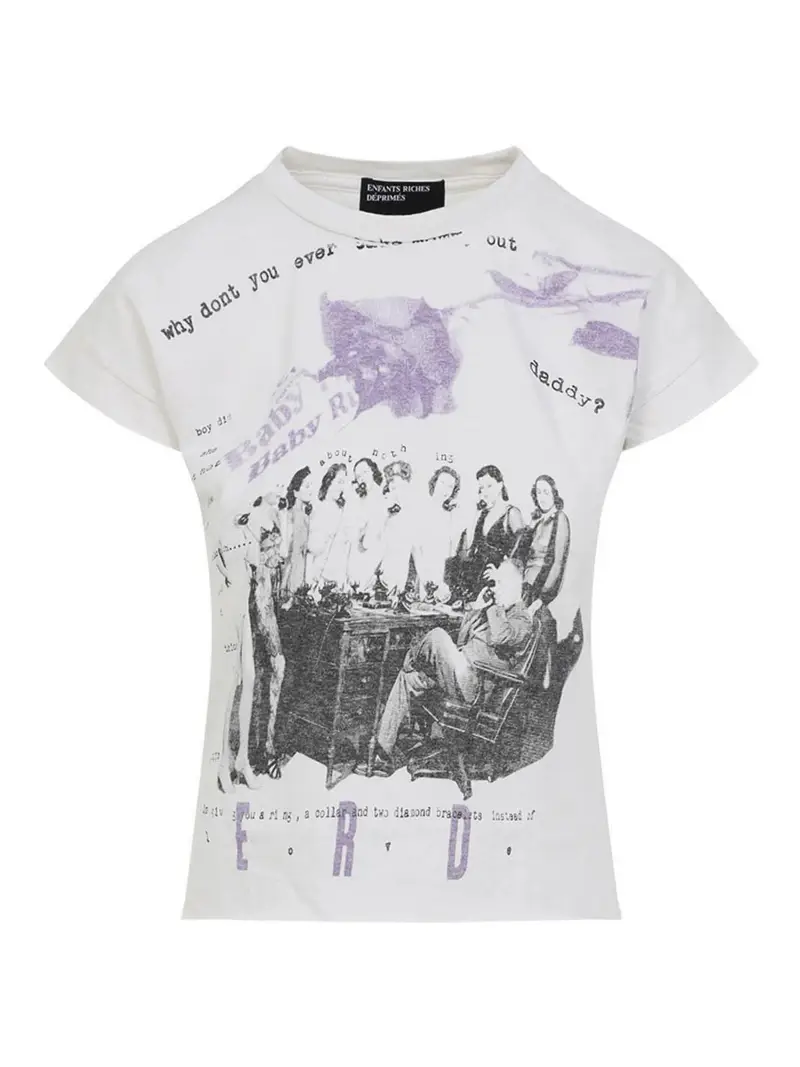 Maglietta Porta fuori la mamma Bianco