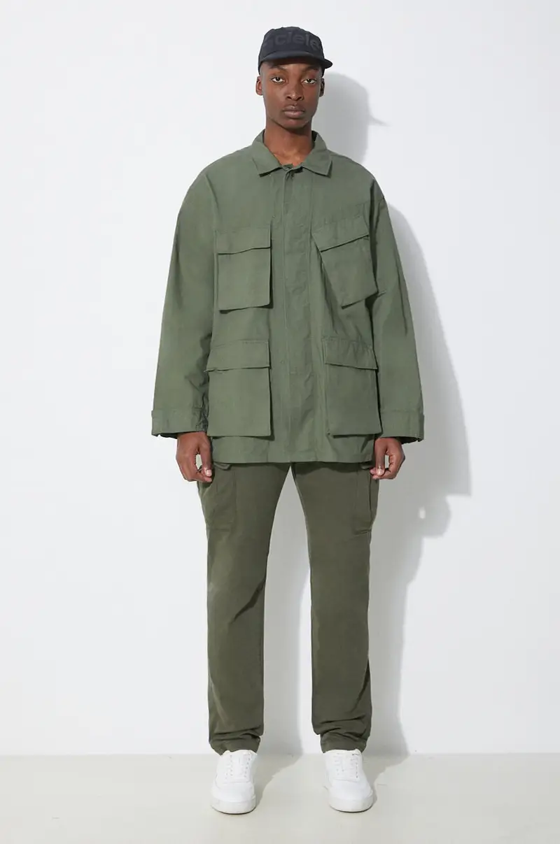 giacca in cotone BDU colore verde OR174.CT010
