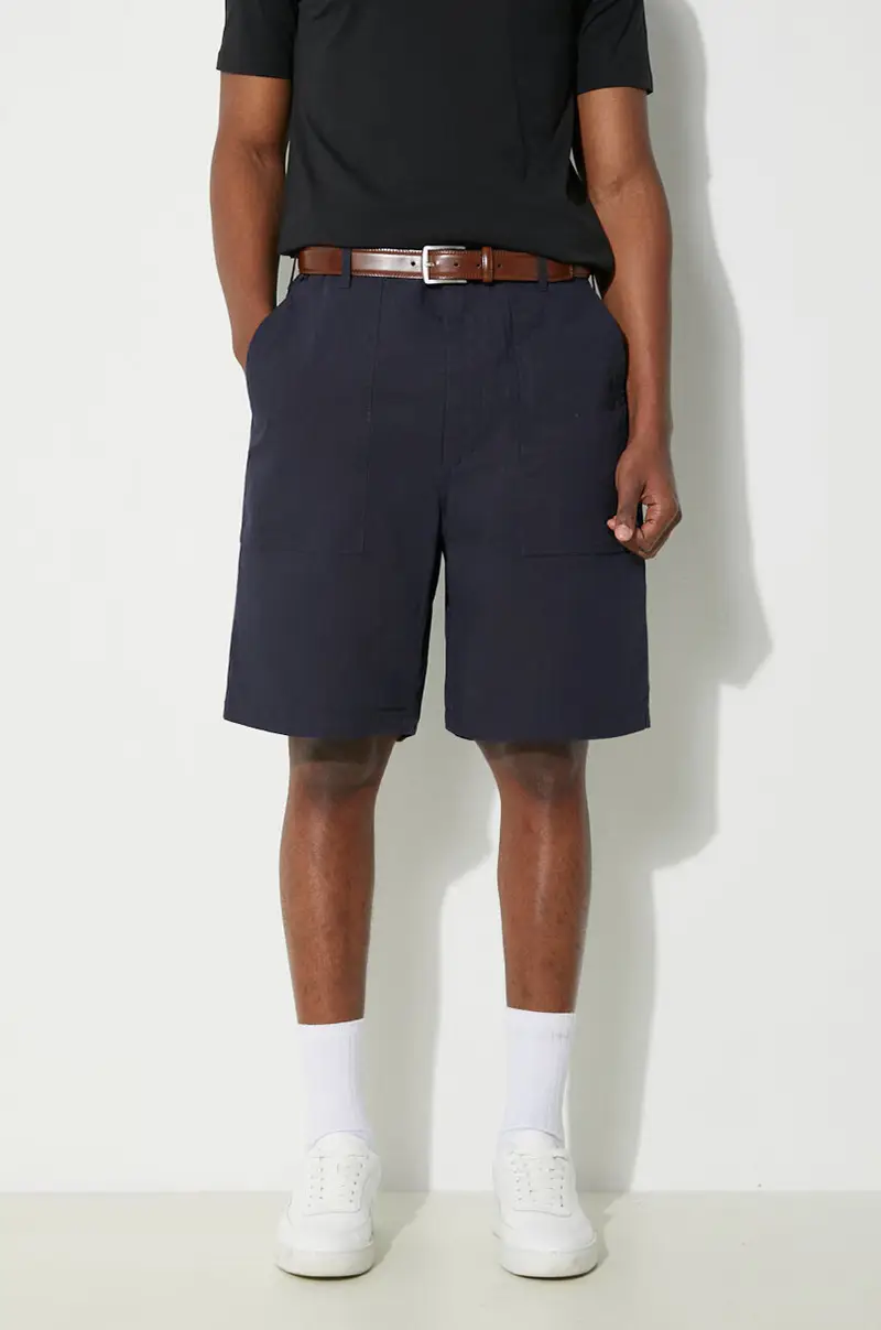 pantaloncini in cotone Fatigue Short colore blu navy OR271.CT114