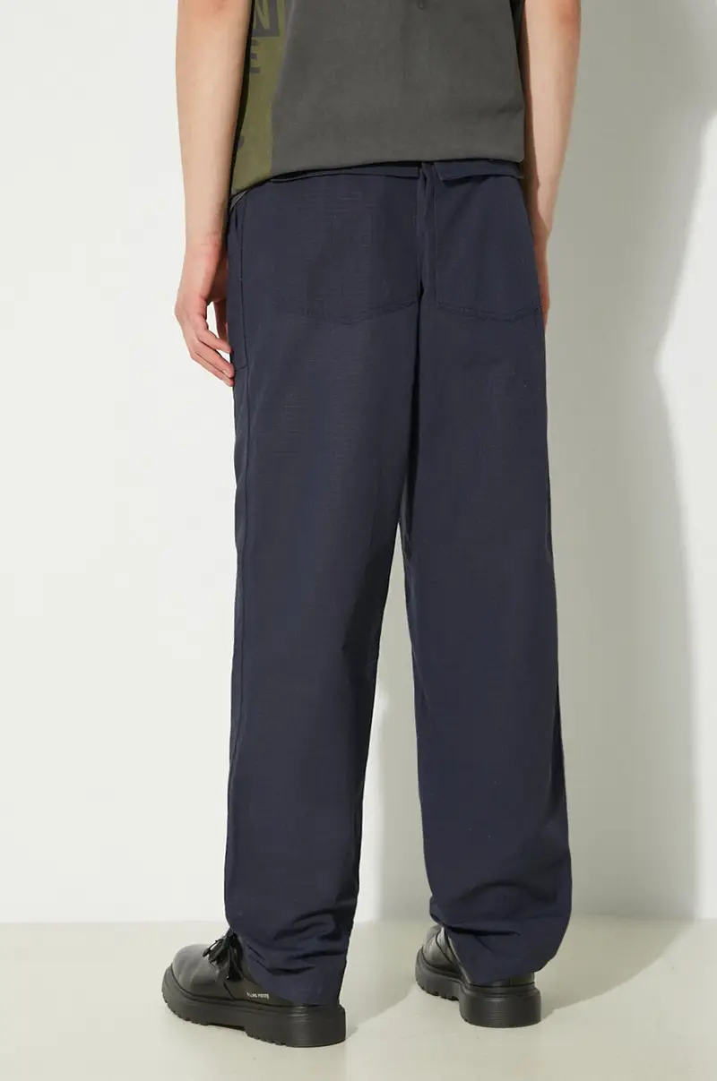pantaloni in cotone Fatigue Pant colore blu navy OR299.CT114 miniatura 3