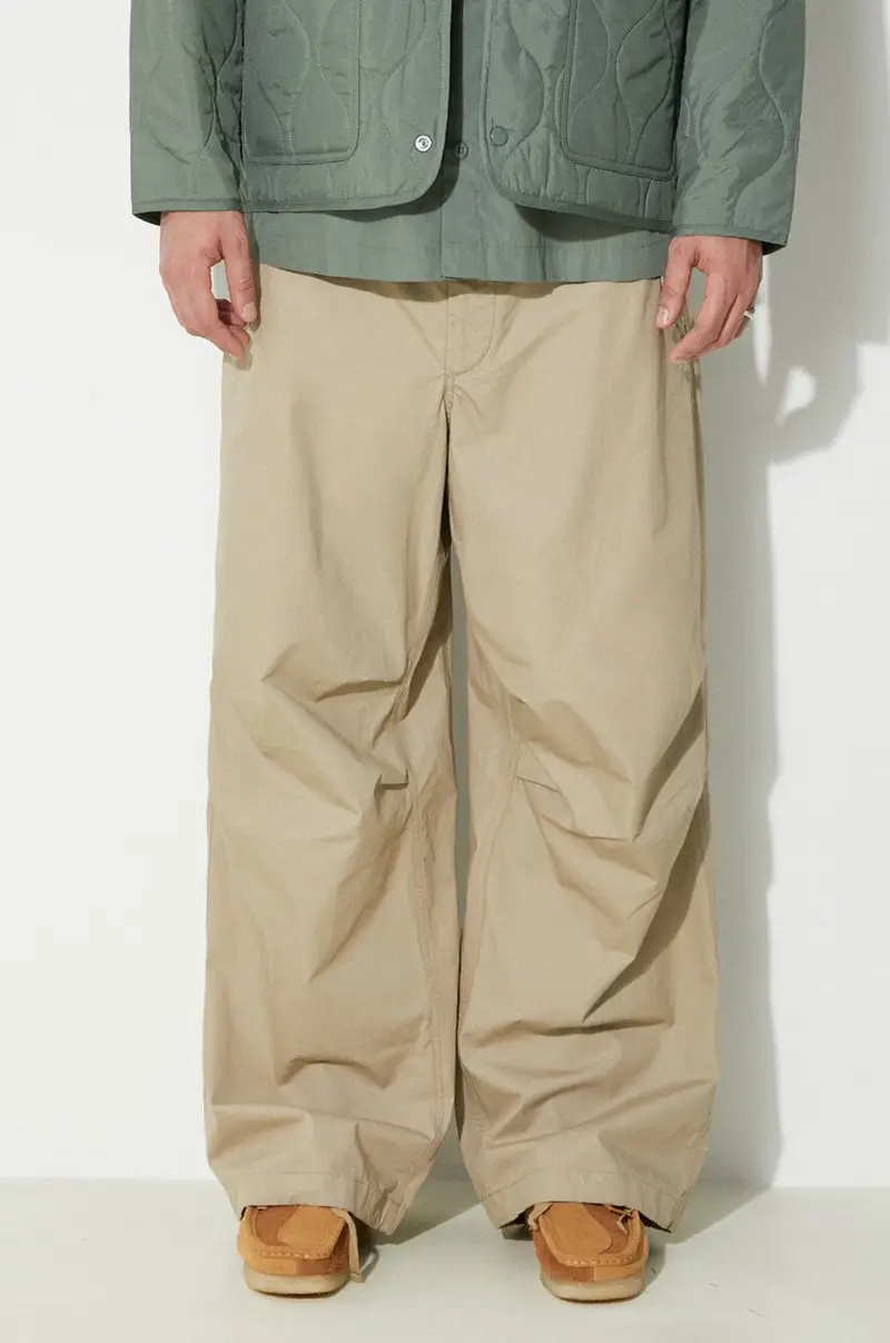 pantaloni in cotone Over Pant colore beige OR343.ZT154