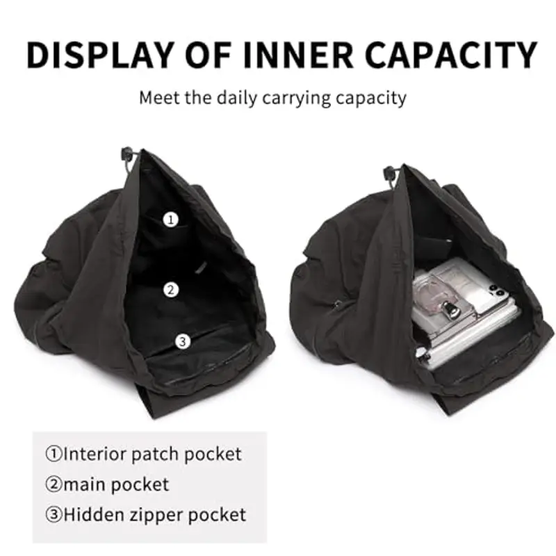 EnhbZoilism Zaini da donna, zaino da scuola, grandi borse da viaggio casual da strada, viaggio, trekking, sportivo miniatura 3