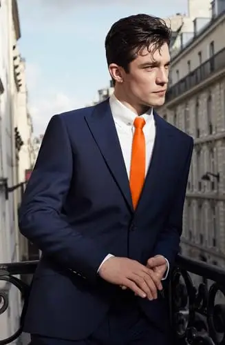 Enlision Cravatte Uomo Arancione 2741558 miniatura 3