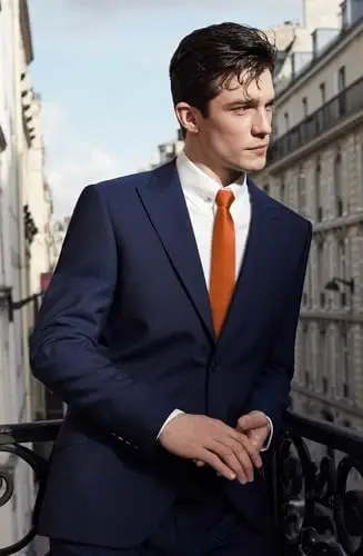 Enlision Cravatte Uomo Arancione 2748037 miniatura 3