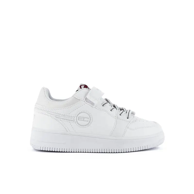 Sneakers bianche da ragazzo con velcro