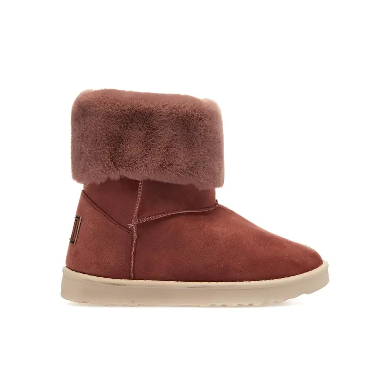 Stivaletti rosa con zip interna e logo posteriore da bimba