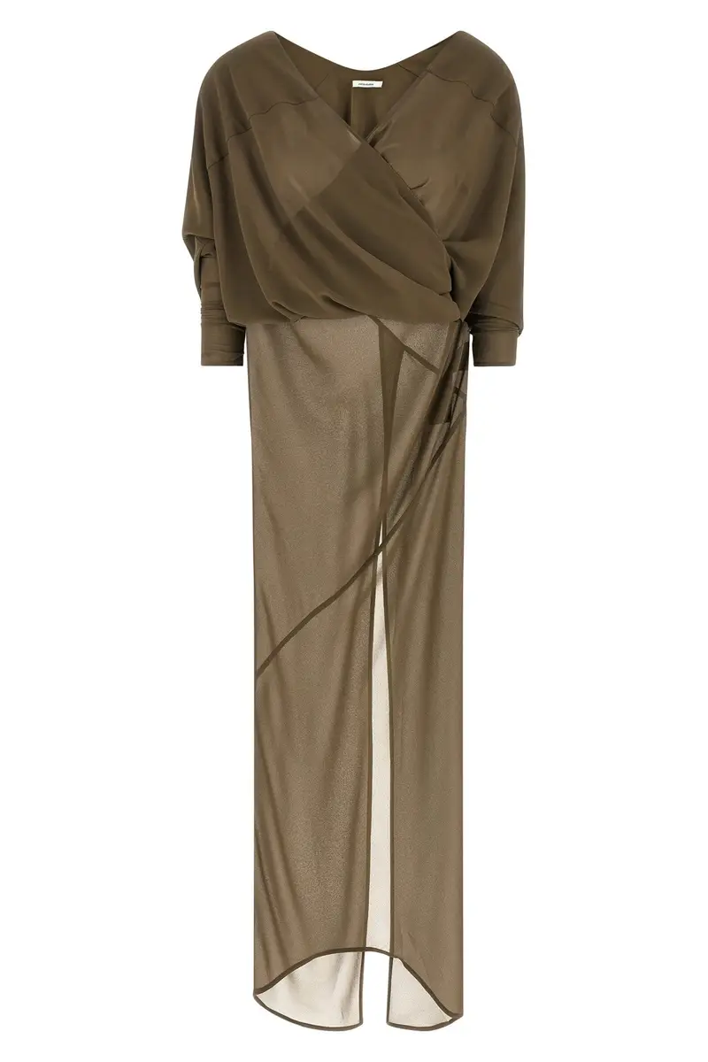 Abito Gonna Asimmetrica Verde