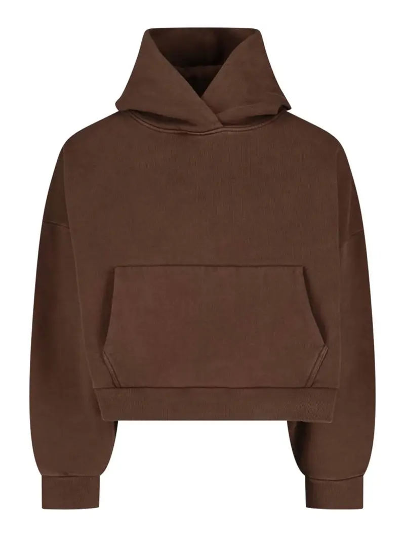 Felpa Cappuccio Classica Marrone