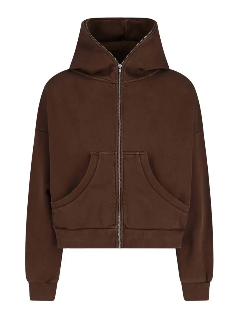 Felpa Cappuccio Marrone