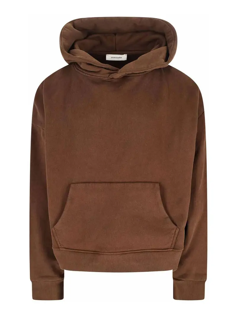 Felpa Cappuccio Marrone