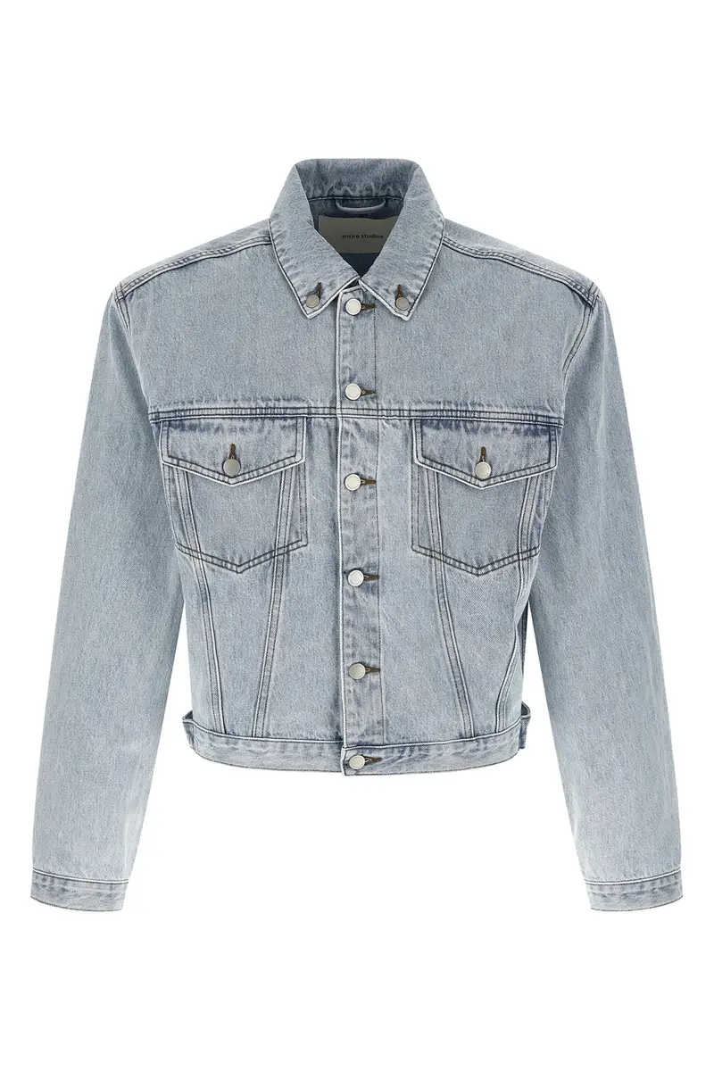 Giacca Shrunken Denim Azzurro