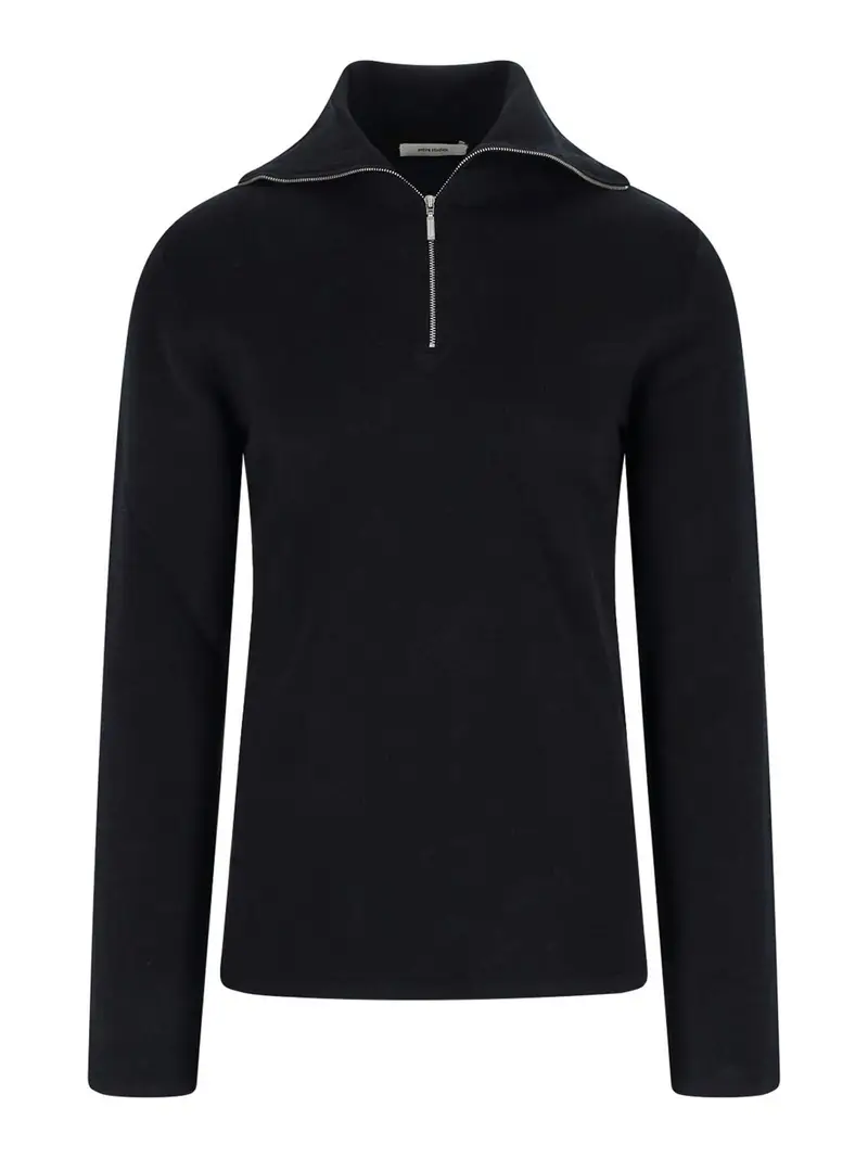 Maglia con cerniera Nero