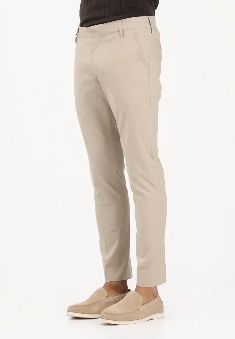 Pantalone beige da uomo