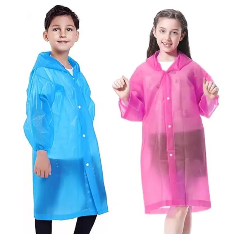 EOPUOZS Poncho Impermeabile Bambini con Cappuccio